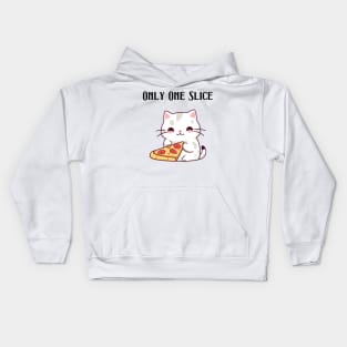 Sweet Cat with Food Kids Hoodie